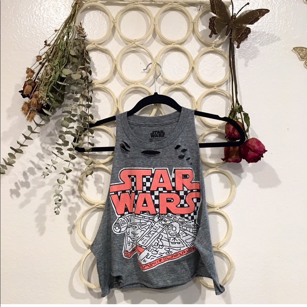 Retro Star Wars custom cut crop top